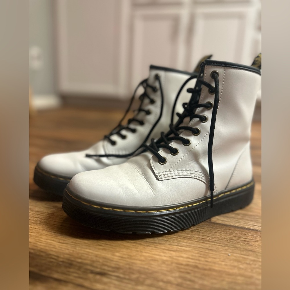 Dr. Martens 1460 White Leather Boots